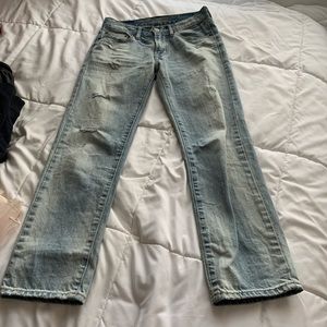 Skinny jeans with flare